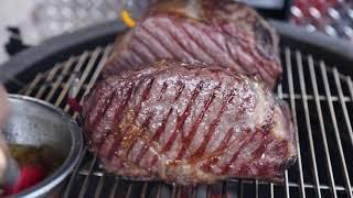 How to cook - Kamado Joe: Рибай стейк из говядины  / Rib eye steak