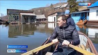 Постепенное снижение уровня воды началось в Николаевском районе