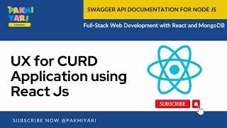 UX for CURD Application using React Js