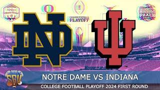 Notre Dame vs Indiana - NCAA College Football Playoff First Round 2024 (College Football 25 Sim)