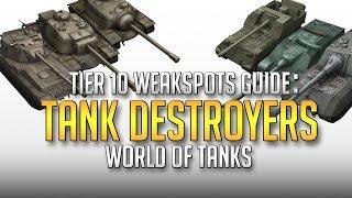 World Of Tanks || All Tier 10 Tank Destroyer Weakspots Guide!