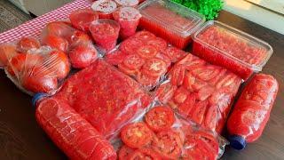 HOW TO STORAGE TOMATOES IN THE DEEP FREEZER (FREEZER) WITH 10 DIFFERENT METHODS  SELECT LIKE...