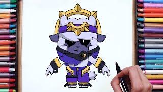 How to Draw Nightmare Sandy From Brawl Stars | New Sandy Skin |  Nightmare Sandy