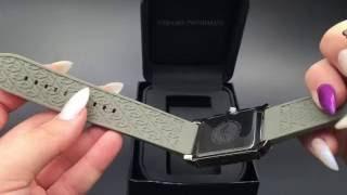 Chronos Watches Armani Square Green and Brown Watch AR0336