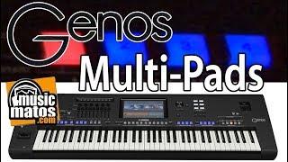 Yamaha Genos utilisation du multi-pads