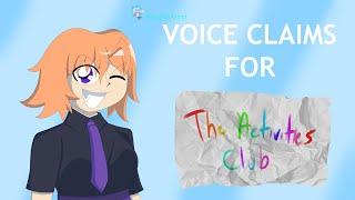 (Original Content) [Headcanon Voices] The Activities Club