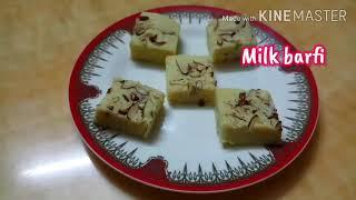 Milk barfi | 4 ingredients instant barfi | बाजारो जैसी बर्फी    SARIKA SHETTY'S KITCHEN