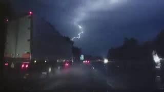 Dash Cam Lightning Montage With Audio