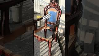 Teak wood Carved Wooden arms chair