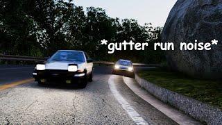 Another initial d fanboy gutter run