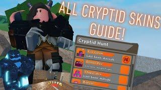 HOW TO GET ALL CRYPTID SKINS IN ARSENAL! CRYPTID HUNT! | ROBLOX