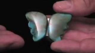 Valley Blue Turquoise Butterfly Wing Cabochons Video