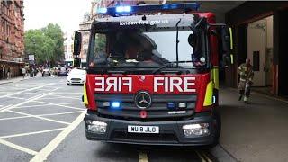 London Fire Brigade - A241 A242 Soho Pump Ladder & Pump Turnout