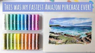 This Was My Fastest Amazon Purchase Decision Ever! Reviewing Shuttle Art Tempera Pastel Paint Sticks