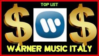 How much does Warner Music Italy make on YouTube 2016