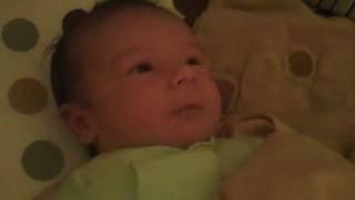 Ethan in Crib Mar31 2009 5days