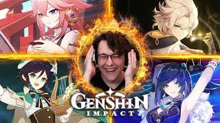 EVERY GENSHIN IMPACT Character Demo Trailer (Kaeya - Yelan) REACTION