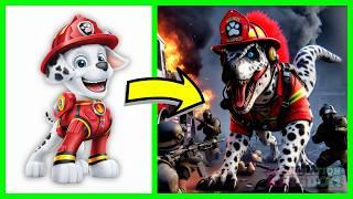 Paw Patrol as Dinosaurs in Jurassic World’s Fallen Kingdom | Ai Animation Kingdom 2