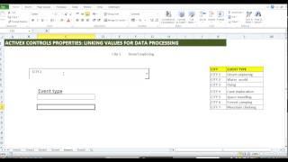 MS Excel ActiveX: How to link Combobox selection as an output cell value.