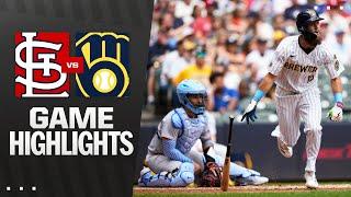 Cardinals vs. Brewers Game Highlights (6/15/25) | MLB Highlights