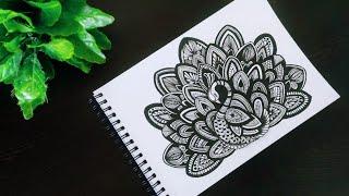Peacock Mandala Art (@VennilaYLCreations )|Peacock Drawing|How to Draw Mandala Art for beginners
