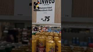 Пиво Holsten Edel Nordisch Hell, 0,5л, 0,75€. Lidl Гамбург, 26 августа 2023. #цены #kupleno.de