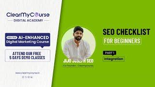 SEO CHECKLIST FOR BEGINNERS | PART 1 | DIGITAL MARKETING MALAYALAM