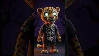 Spooky Halloween Wild Animal Sounds Song | Learn Wild Animals Names for Kids