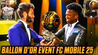 FCMOBILE BALLON D'OR EVENT || 2024 BALLON D'OR WINNER || FC MOBILE GOLDEN BALL EVENT || FCTAMIL