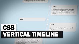 CSS Vertical Timeline Tutorial (Neumorphic style)