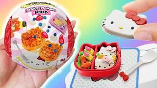 MAKING *MINI* HELLO KITTY FOOD! Hello Kitty MiniVerse Coffee, Milkshake, Waffles