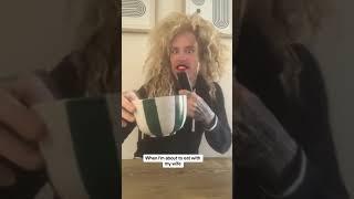 eating with my wife