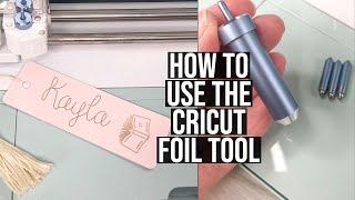 EVERYTHING YOU NEED TO KNOW TO USE THE NEW CRICUT FOIL TRANSFER TOOL | MAKE A BOOKMARK