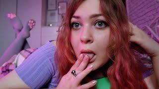 АСМР  МАКИЯЖ СЛЮНКОЙ  ASMR SPIT PAINTING your Makeup  4.0 mouth sounds