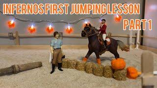 Inferno’s First Jumping Lesson -Schleich Horse Mini Movie- Part 1