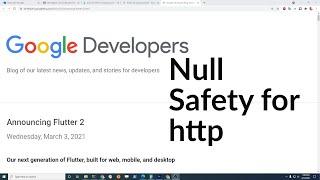 Configure Flutter 2.0 http with Sound Null Safety