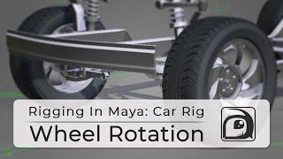 #RiggingInMaya | Automatic Wheel Rotation