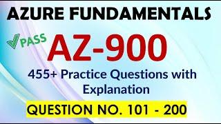 Part2 : Azure Fundamentals Exam Practice Q&A 2024 | 455+ Questions with detailed explanations #az900