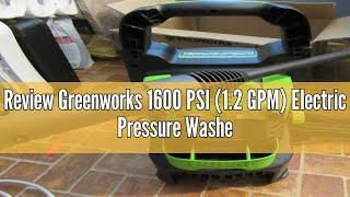 Review Greenworks 1600 PSI (1.2 GPM) Electric Pressure Washer (Ultra Compact, Lightweight, 20 FT Tan