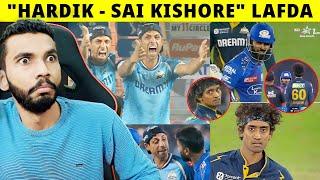ASHISH NEHRA ANGRY  HARDIK PANDYA VS SAI KISHORE | MI VS GT 2025