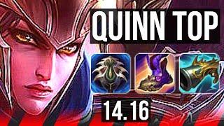 QUINN vs AURORA (TOP) | 8 solo kills, Rank 8 Quinn | TR Challenger | 14.16