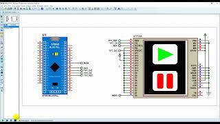 Proteus Simulation - STM32 Blue Pill with ST7735 color display