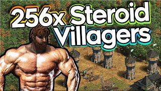 Steroid Villagers vs Tower Turrets (256x Tech Mod)