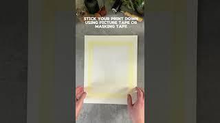 How to mount and frame a print #artshorts #art #framing #artprints #arthelp #artistsonyoutube