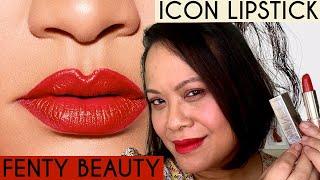 Fenty Beauty Icon Lipstick -The MVP, Ballin' Babe, Scholar Sista - Try On SWATCHES all 9 colours