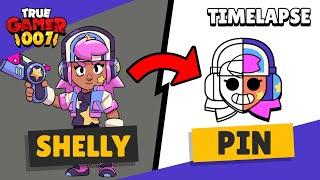 I Made STELLAR SHELLY PIN for Brawl Stars | #classicbrawl