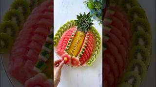 Beautiful Fruit Platter Ideas | Easy Fruit Decoration Inspo  #shortvideo
