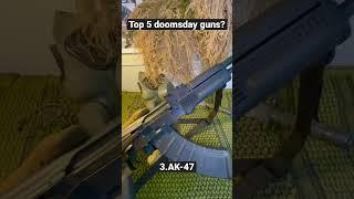 Top 5 guns for doomsday #doomsday #prepping #shtf #shorts #apocalypse #guns #gun #handgun #prepper ￼