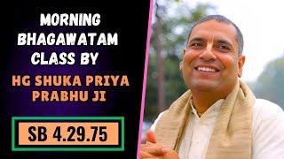 Special Srimad Bhagvatam Class | HG SHUKA PRIYA PRABHU JI  | SB 4.29.75