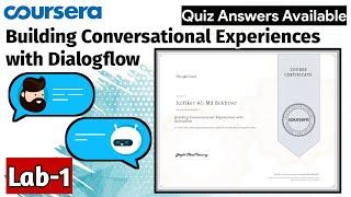 How To Create A Chat Bot/ Pizza bot in dialolgflow| Lab Assignment | Coursera | Week 1